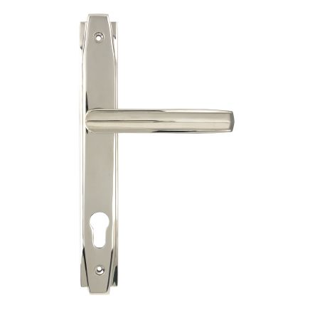 Polished Nickel Art Deco Slimline Lever Espag. Lock Set