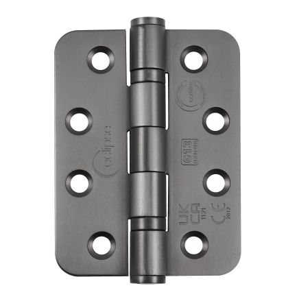 Eclipse 14869DBZ - 102x76x3mm DBZ Ball Bearing Radius Corner Hinge Grade 13 - (Pair) - Antique Brass