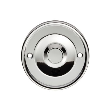 Round Bell Push - Polished Chrome
