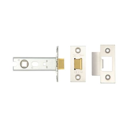 Jedo Heavy Duty Tubular Latches - 45 Degree Short Travel 76mm Satin Stainless Steel - By Frelan Hardware - JL-HDT76SS