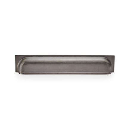 Alexander & Wilks - Quantock Cup Pull Handle - Dark Bronze PVD - Centres 203mm