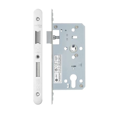 Zoo Hardware 2 Piece - DIN euro sashlock - 72mm c/c - backset 55mm - radius - Stainless Steel