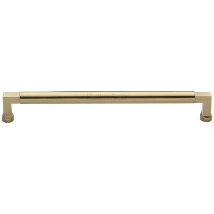 Heritage Brass Cabinet Pull Bauhaus Design 320mm CTC Satin Brass Finish