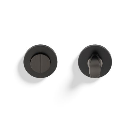 Valli Turn & Release Screw-on Round Rosette - Dark Bronze PVD