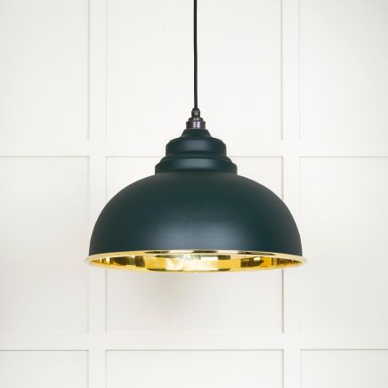 Smooth Brass Harborne Pendant in Dingle