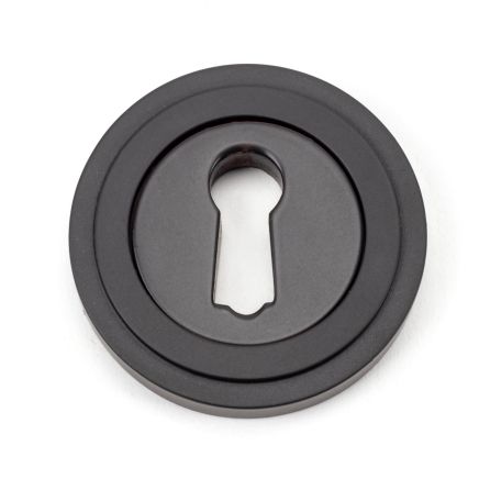 Aged Bronze Round Escutcheon (Art Deco)