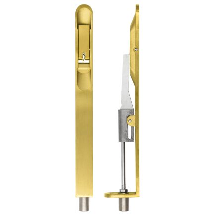 Zoo Hardware Lever action flush bolt - 20 x 200mm - radius - Brass
