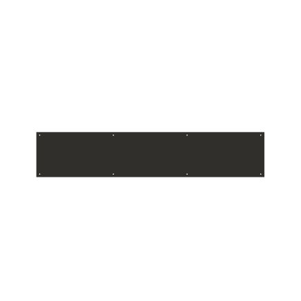 Zoo Hardware Kick Plate - Square - PCB - Powder Coat Black
