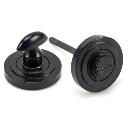 External Beeswax Round Thumbturn Set (Art Deco)