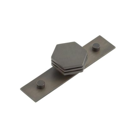 Nile Cupboard Knobs 40mm Plain Dark Bronze - By Frelan Hardware - HOX-340DB-5090DB