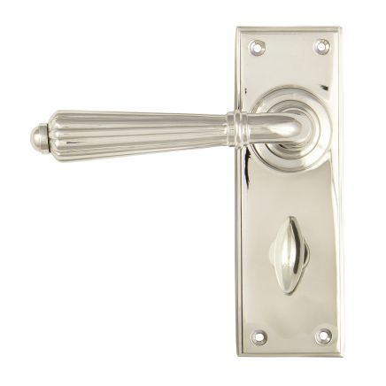 Polished Nickel Hinton Lever Bathroom Set