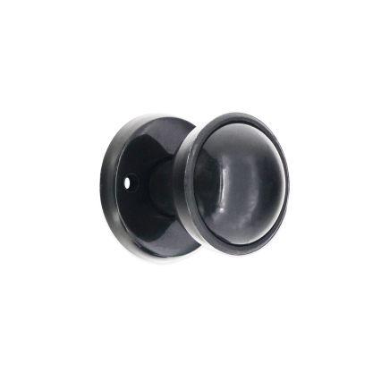 Plastic Rim / Mortice Knob Black