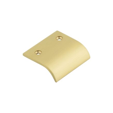 Burlington 50mm Satin Brass Curved Edged Pull - By Frelan Hardware - BUR920SB