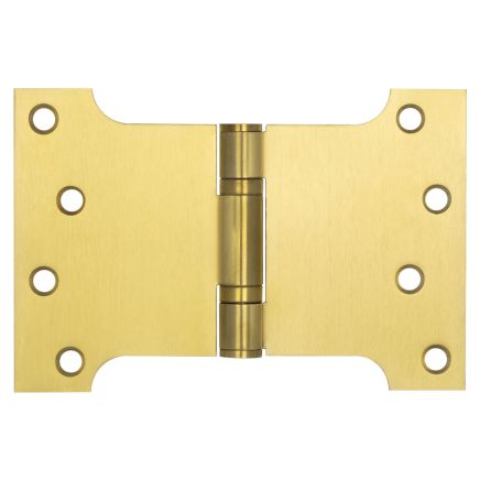 102x152x3mm Satin Brass Parliament Ball Bearing Hinge - By Frelan Hardware - J9469SB - (Sold in Pairs)