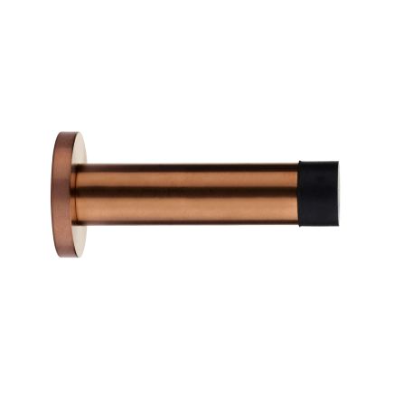 Zoo Hardware Door stop - cylinder - 70mm projection with rose - Bronze