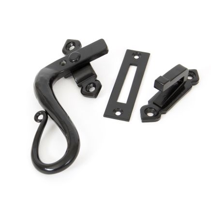 Black Locking Shepherd's Crook Fastener - LH