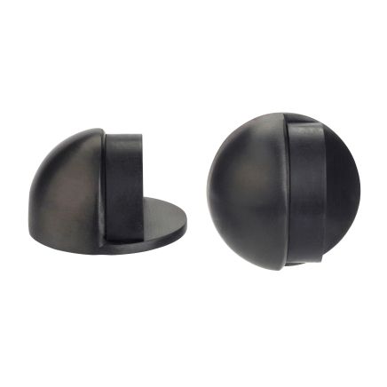Zoo Hardware Door stop - floor mounted - oval - 45mm - PVD Graphite