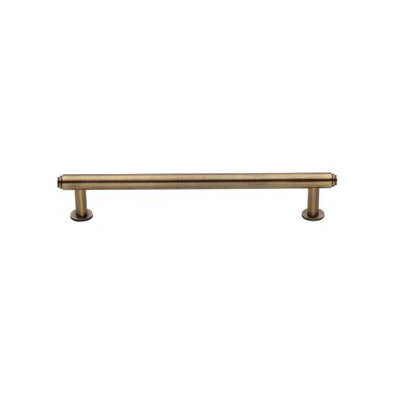 Heritage Brass Cabinet Pull Step Design with 16mm Rose 128mm CTC Antique Brass finish