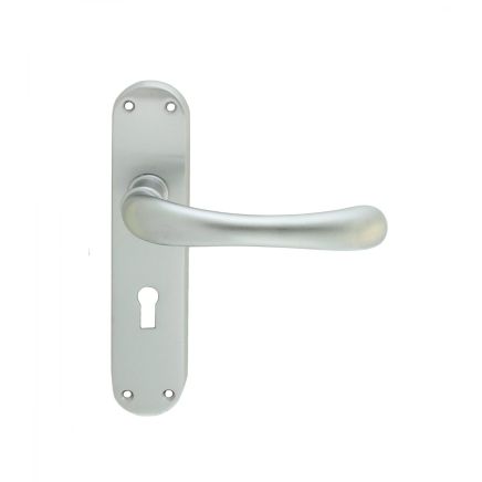 Ibra Lever On Backplate - Lock 57mm c/c - Satin Chrome
