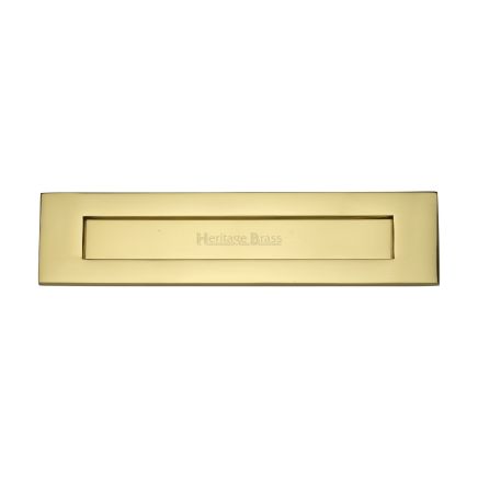 Heritage Brass Letterplate 13" x 3" Polished Brass finish