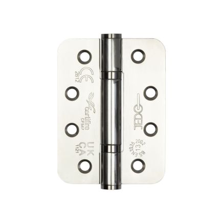 Certifire Stainless Steel Grade 13 Radiused Polymer Bearing Hinges 3 Knuckle (PCK 3) 102x76x3mm Poli - By Frelan Hardware - J9633PSS