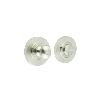 Burlington Turns & Releases Inner 1 Plain Rose Satin Nickel - By Frelan Hardware - BUR-80SN-50SN