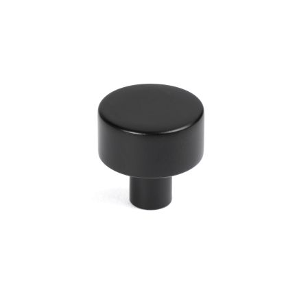 Matt Black Kelso Cabinet Knob - 25mm (No rose)