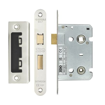 Zoo Hardware Bathroom Lock - Stainless Steel