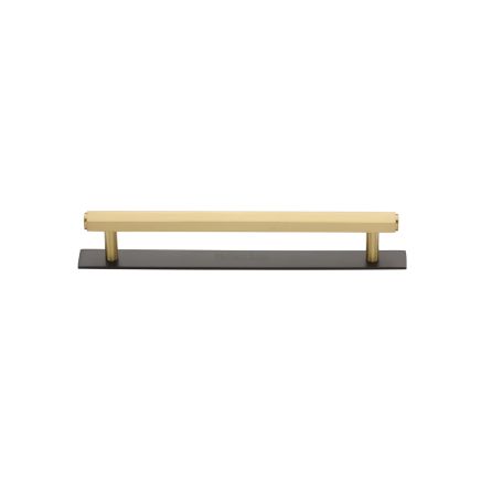 Heritage Brass Cabinet Pull Hexagonal Design with Plate 96mm CTC Matt Bronze/Satin Brass Finish