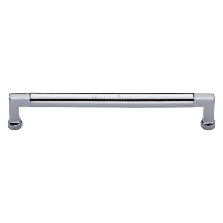 Heritage Brass Cabinet Pull Bauhaus Design 203mm CTC Polished Chrome Finish