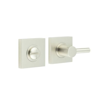 Burlington Easy Turn & Release Square Plain Rose Satin Nickel - By Frelan Hardware - BUR-82SN-150SN