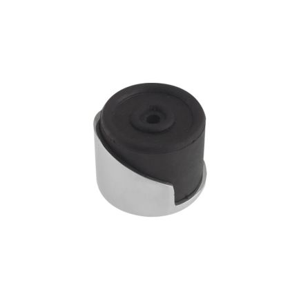 Zoo Hardware Round Floor Mounted Door Stop - Polished Chrome