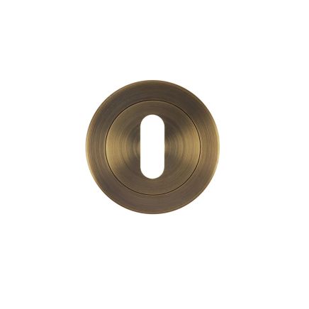 Zoo Hardware Escutcheon standard profile - Antique Brass