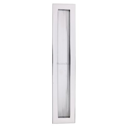 Reeded Rectangular Flush Pull 300 x 58mm Polished Chrome finish