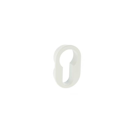 Forme Concealed Rose Euro Escutcheons Round - White (Pair)