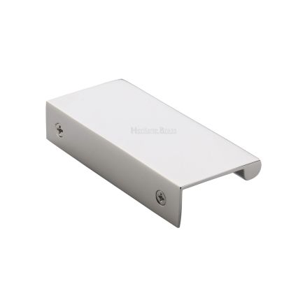 Heritage Brass EPTR Edge Pull Cabinet Handle 100mm Polished Nickel finish