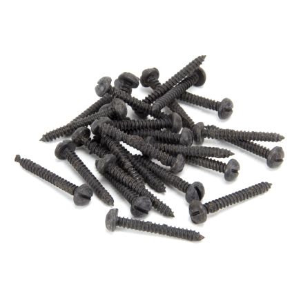 Beeswax 8 x 1¼" Round Head Screws (25)