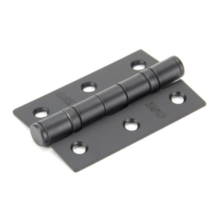 Black 3" Ball Bearing Butt Hinge (pair)