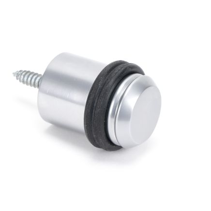 Satin Chrome Floor Mounted Door Stop