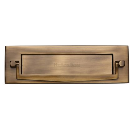 Heritage Brass Postal Knocker Antique Brass finish