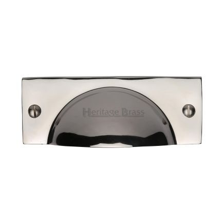 Heritage Brass Drawer Pull Cheshire Design Polished Nickel finish