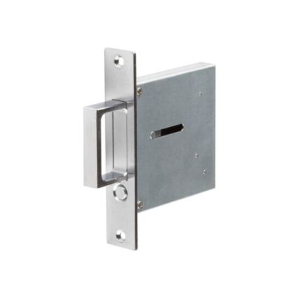 Jedo Sliding Door Edge Pull Satin Chrome - By Frelan Hardware - JV820SC