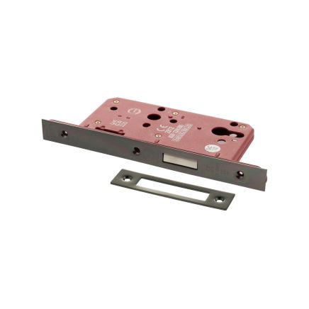 Atlantic DIN Euro Profile Deadlock Double Throw 60mm backset - Black Nickel