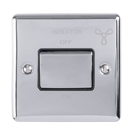 Eurolite Enhance Decorative Fan Switch Polished Chrome