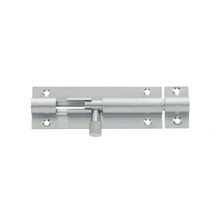 Jedo Brass Straight Barrel Bolts 38x25mm Satin Chrome - By Frelan Hardware - J1001DA
