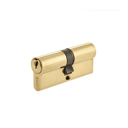 Jedo Euro Profile Double Cylinders to Differ 100mm Polished Brass - By Frelan Hardware - JL-100EPDPB