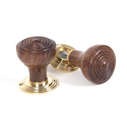 Rosewood Ringed Mortice/Rim Knob Set