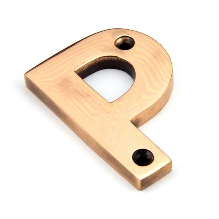 Polished Bronze Letter P