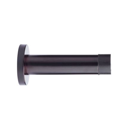 Zoo Hardware Door stop - cylinder - 70mm projection with rose - Etna Bronze