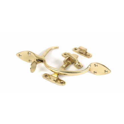 Polished Brass Cast Suffolk Latch Set